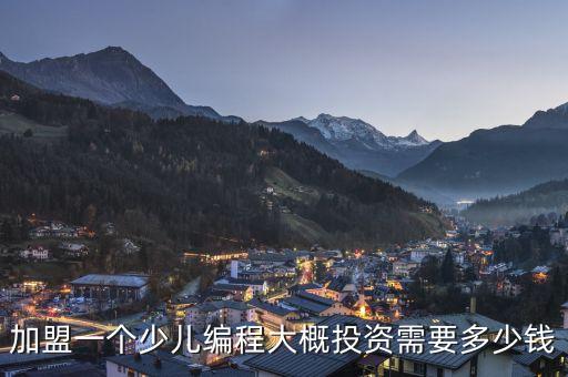 加盟一个少儿编程大概投资需要多少钱