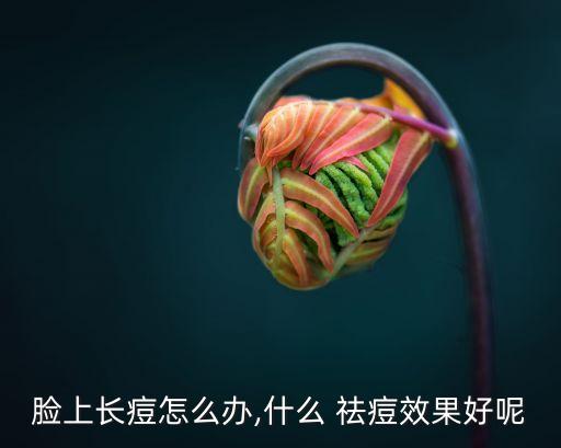 脸上长痘怎么办,什么 祛痘效果好呢