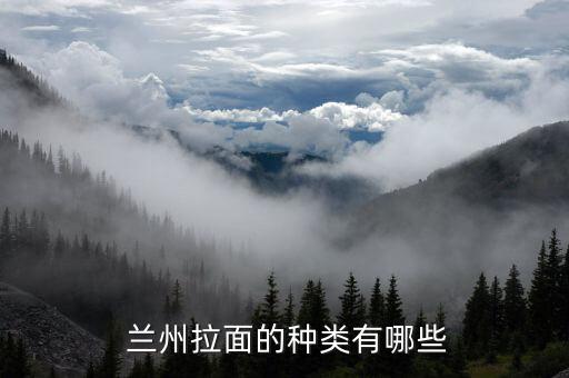  兰州拉面的种类有哪些