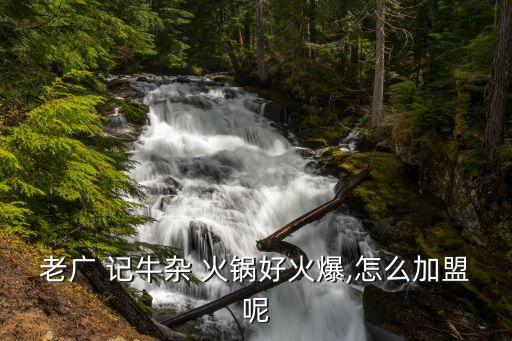老广 记牛杂 火锅好火爆,怎么加盟呢