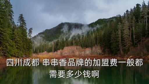 齐福园串串加盟费,串串叔叔加盟费是多少