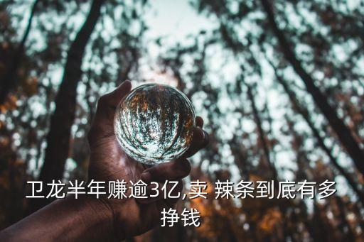 卫龙半年赚逾3亿,卖 辣条到底有多挣钱