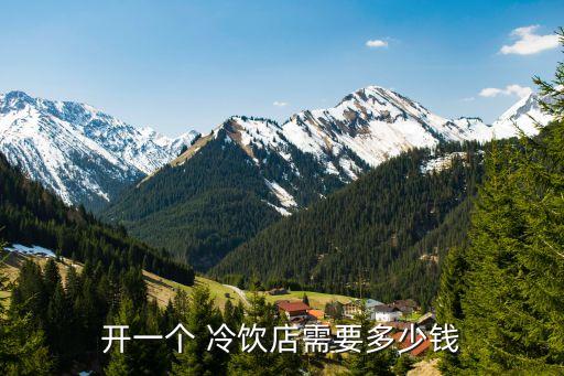 开一个 冷饮店需要多少钱