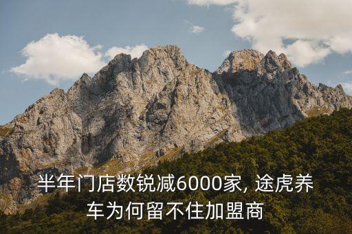 半年门店数锐减6000家, 途虎养车为何留不住加盟商