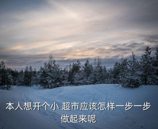 本人想开个小 超市应该怎样一步一步做起来呢
