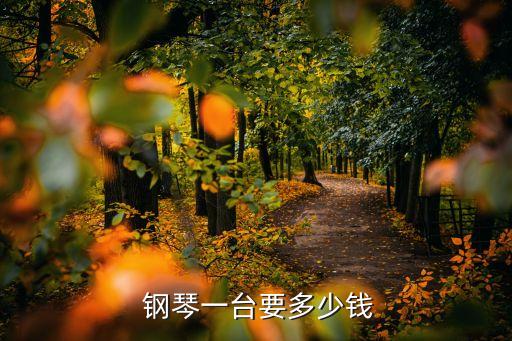  钢琴一台要多少钱