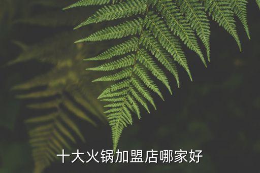 十大火锅加盟店哪家好