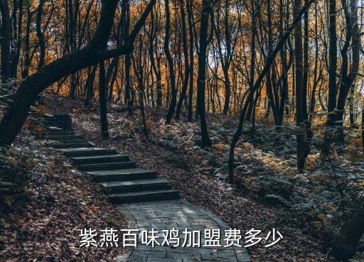 紫燕百味鸡加盟费多少