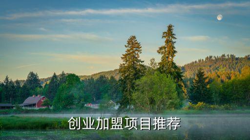 创业加盟项目推荐