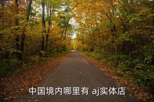 中国境内哪里有 aj实体店