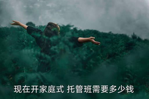 现在开家庭式 托管班需要多少钱