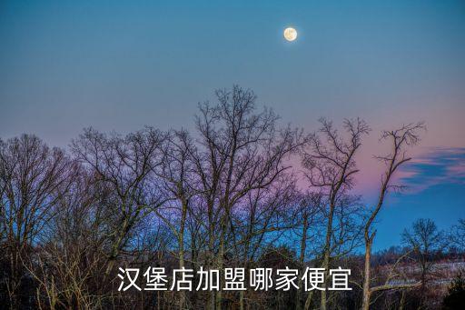  汉堡店加盟哪家便宜