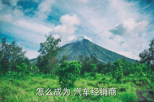 怎么成为 汽车经销商