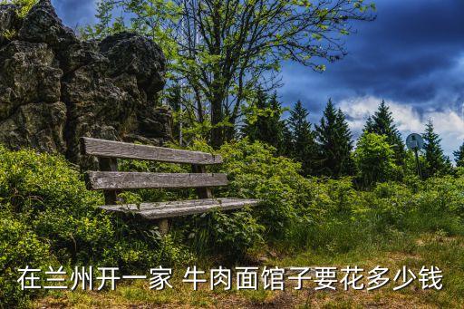 在兰州开一家 牛肉面馆子要花多少钱