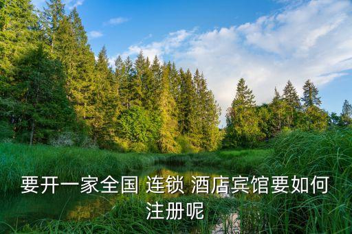 要开一家全国 连锁 酒店宾馆要如何注册呢