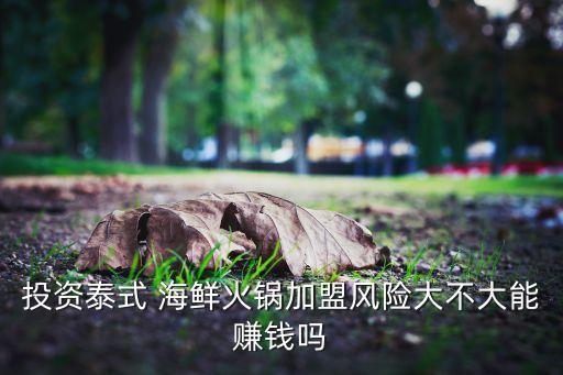 投资泰式 海鲜火锅加盟风险大不大能赚钱吗