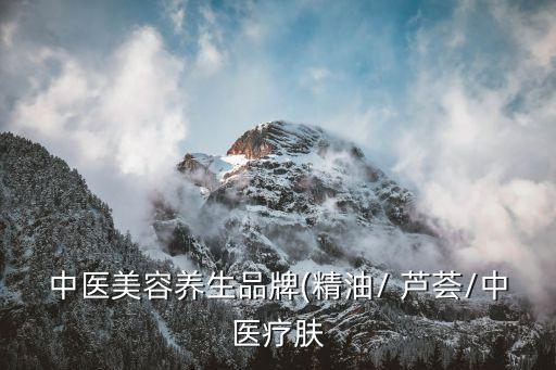中医美容养生品牌(精油/ 芦荟/中医疗肤