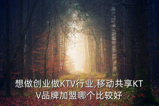 想做创业做KTV行业,移动共享KTV品牌加盟哪个比较好