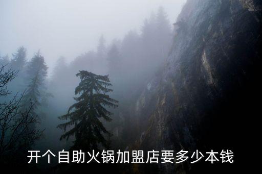 黔东南蜀锅串串多少加盟费