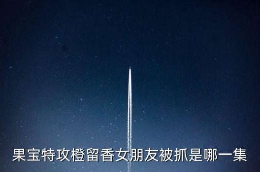 果宝特攻橙留香女朋友被抓是哪一集