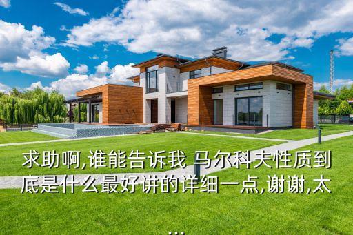求助啊,谁能告诉我 马尔科夫性质到底是什么最好讲的详细一点,谢谢,太...