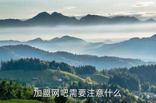 加盟网吧需要注意什么