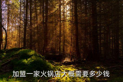 加盟一家火锅店大概需要多少钱