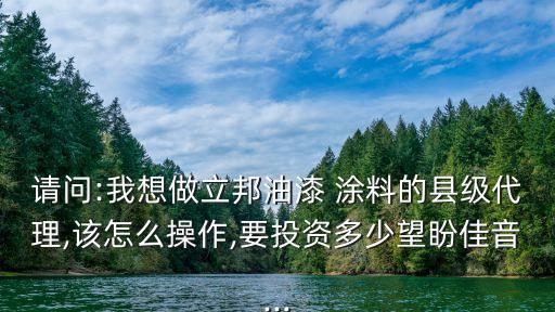 泰安涂料加盟费用,宣伟涂料加盟费用多少钱