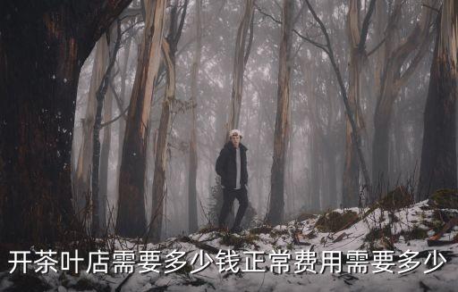 开茶叶店需要多少钱正常费用需要多少
