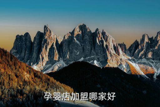 孕婴店加盟哪家好