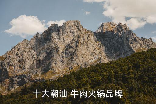 十大潮汕 牛肉火锅品牌