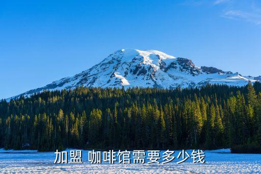 加盟 咖啡馆需要多少钱