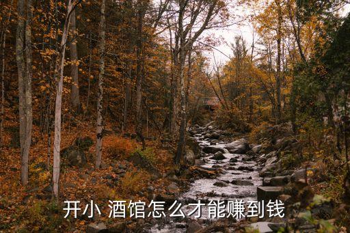 开小 酒馆怎么才能赚到钱