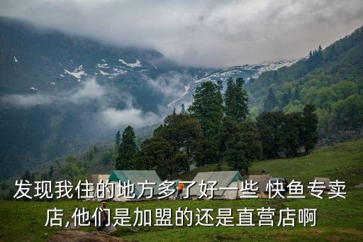 发现我住的地方多了好一些 快鱼专卖店,他们是加盟的还是直营店啊