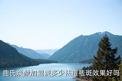 曲氏焕颜加盟费多少祛痘祛斑效果好吗