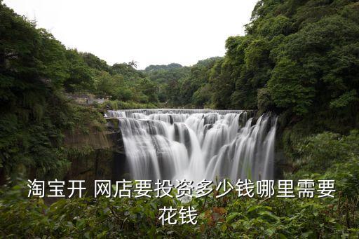  淘宝开 网店要投资多少钱哪里需要花钱