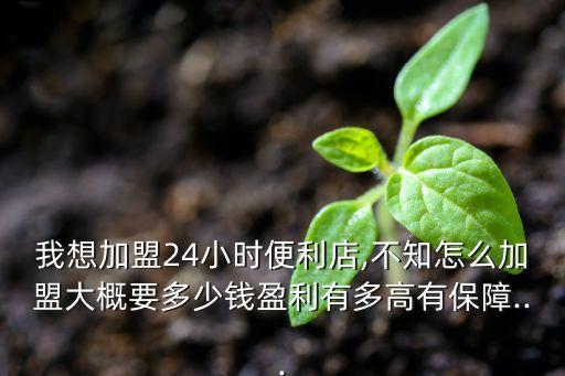 我想加盟24小时便利店,不知怎么加盟大概要多少钱盈利有多高有保障...