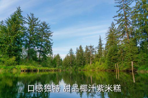 口感独特 甜品椰汁紫米糕