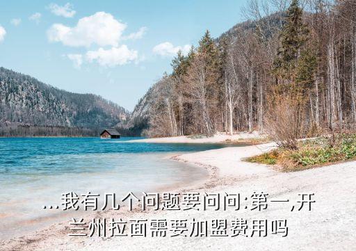 机场牛肉面加盟费,李先生牛肉面加盟费多少钱啊