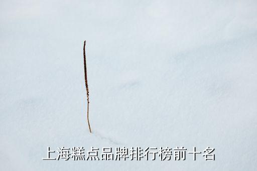 上海糕点品牌排行榜前十名