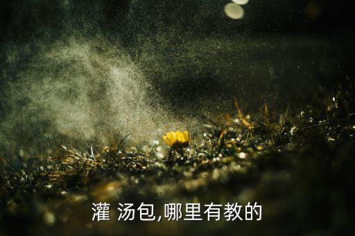 灌 汤包,哪里有教的