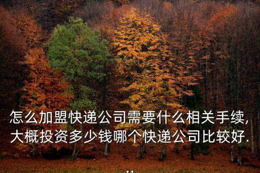 怎么加盟快递公司需要什么相关手续,大概投资多少钱哪个快递公司比较好...
