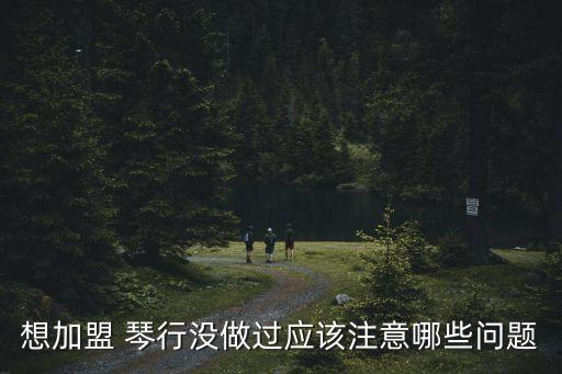 想加盟 琴行没做过应该注意哪些问题
