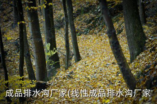 成品排水沟厂家(线性成品排水沟厂家