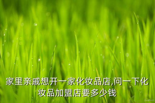 香港爱沐面膜加盟费多少