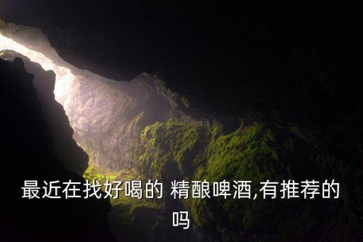 最近在找好喝的 精酿啤酒,有推荐的吗