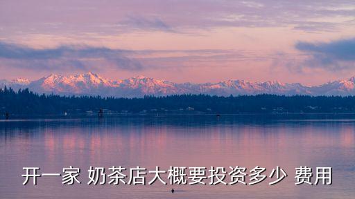 攀枝花都可奶茶的加盟费用