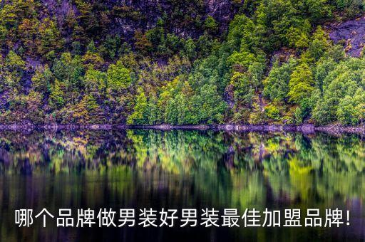 哪个品牌做男装好男装最佳加盟品牌!