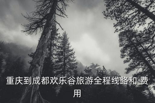 重庆到成都欢乐谷旅游全程线路和 费用