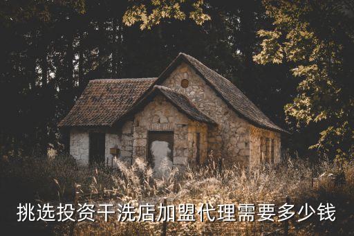 挑选投资干洗店加盟代理需要多少钱